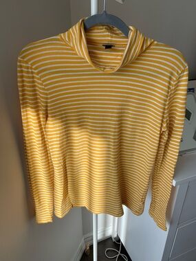 J. Crew Tissue Turtleneck Long-Sleeve Top - 100% Cotton